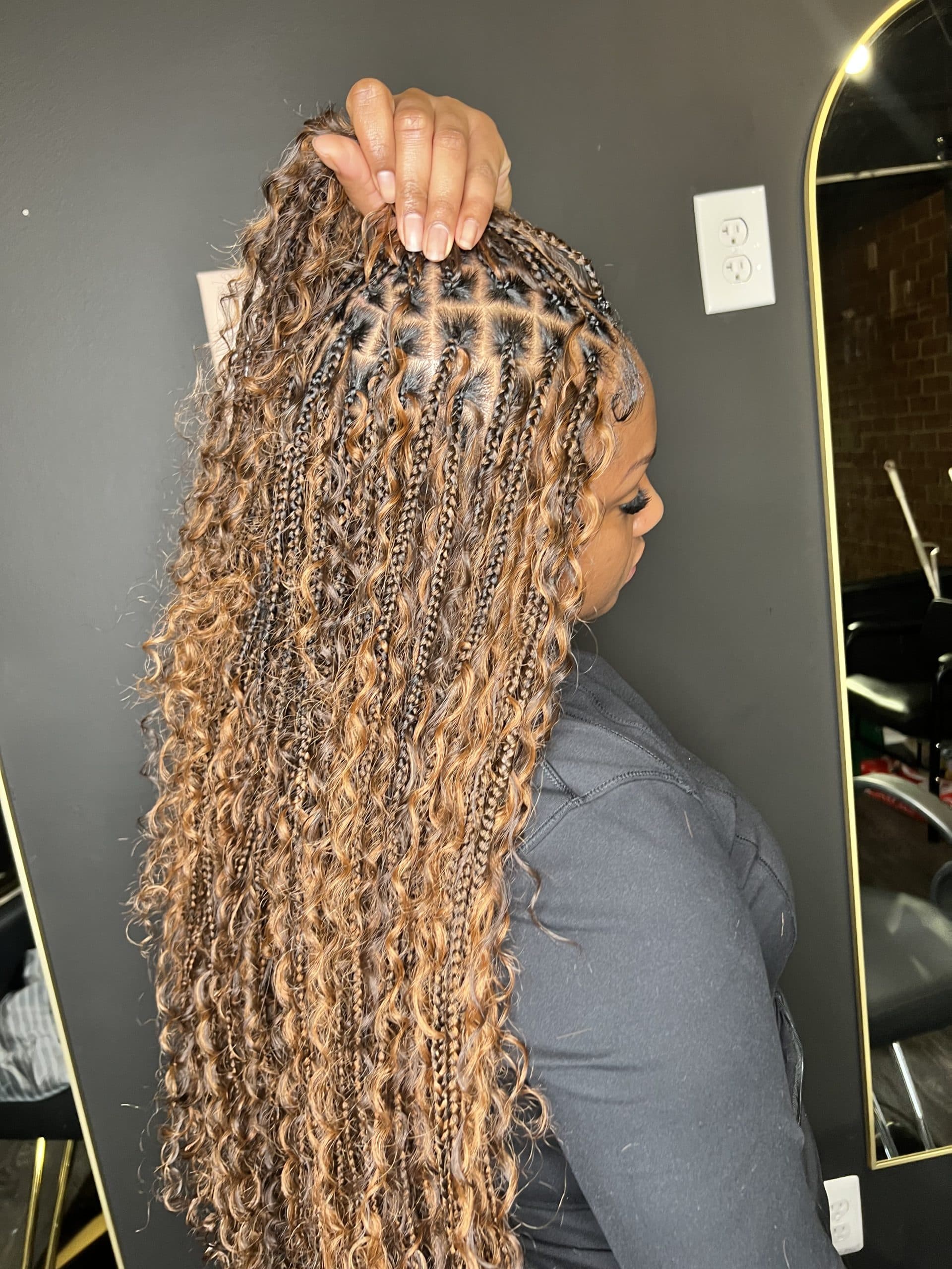 Yennenga's Touch Braiding work 4